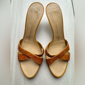 Giuseppe Zanotti Tan Leather Heels